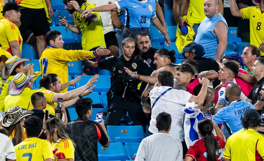 Darwin Nunez Uruguay Fight Colombia Fans