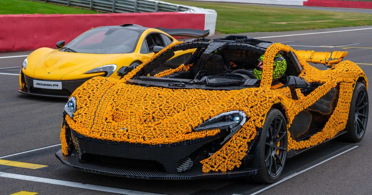 Этот полноразмерный McLaren P1 из Лего может разгоняться почти до 64 км/ч