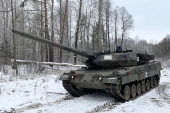 Российские десантники ликвидировали танк Leopard у рубежей Курской области.