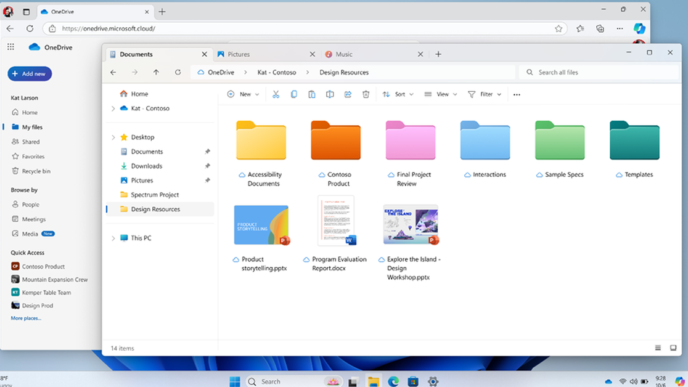 OneDrive получит обновленное мобильное приложение, улучшенный поиск и цветные папки в Проводнике.