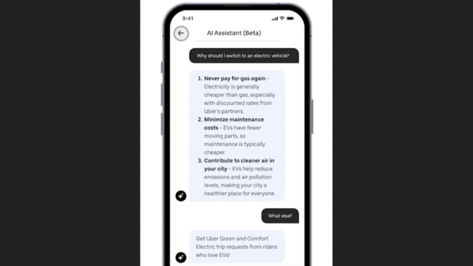Uber интегрирует ChatGPT в электромобили