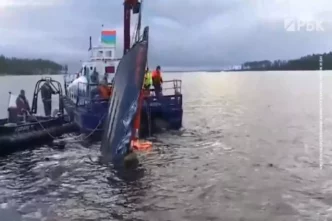 Опубликовано видео с лодкой, затонувшей с бойцом, связанным с ЧВК «Вагнер»