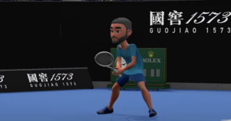 Анимированные трансляции Australian Open превращают игроков в персонажей Wii Sports.